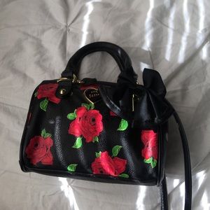 Betsey Johnson Roses Mini Crossbody